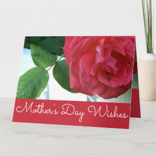 Coral Rose Mothers Day Lovely Card