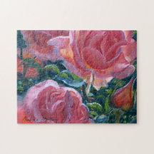 "Coral Roses" Jigsaw Puzzle