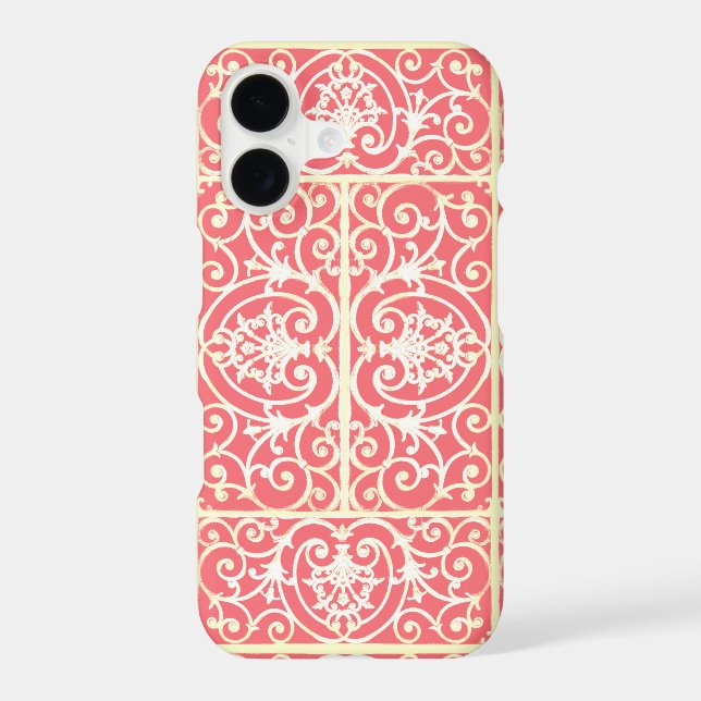 Coral scrollwork pattern (Back)