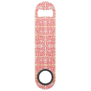 Coral scrollwork pattern speed bottle opener