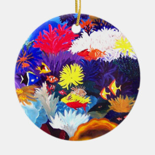 Coral Sea Ceramic Ornament