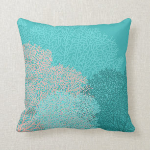 Coral Sea Fans Throw Pillow