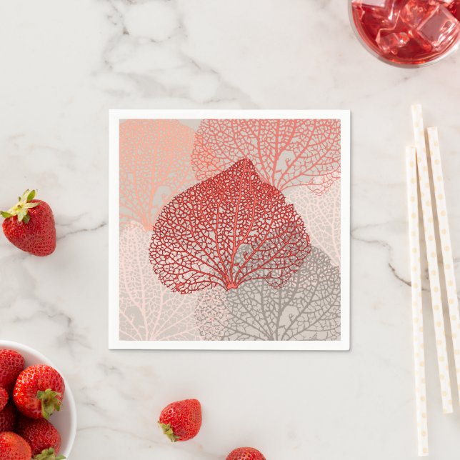 Coral Shadow Napkin (Insitu)