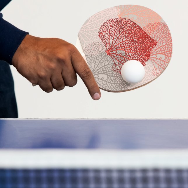Coral Shadow Ping Pong Paddle (Insitu)