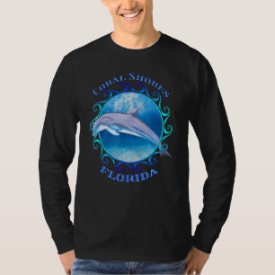Coral Shores Florida Vacation Souvenir Dolphin T-Shirt