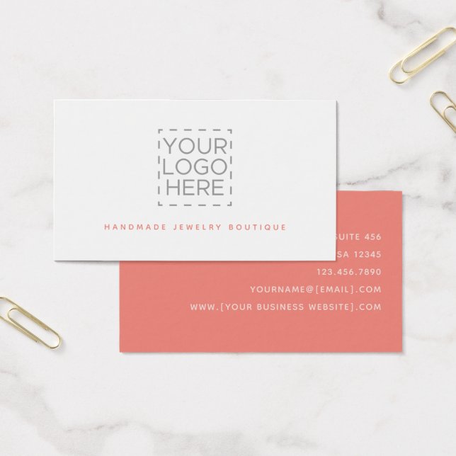 Coral Simple Modern Jewellery Designer Logo (Office)