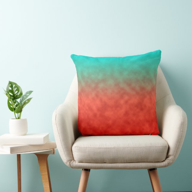 Coral Sky Memory Throw Pillow (Chair)