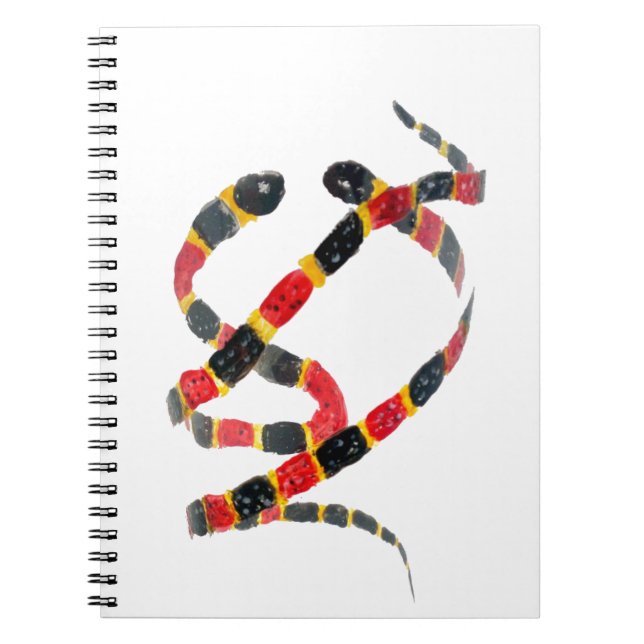 Coral Snakes Animal Art Notebook (Front)