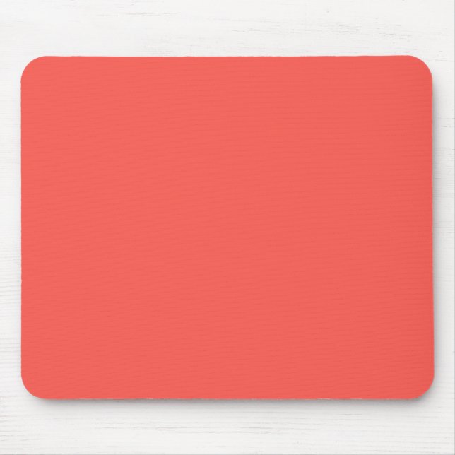 Coral (solid color)  Mouse Pad (Front)