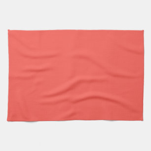 Coral (solid colour) Kitchen Towel