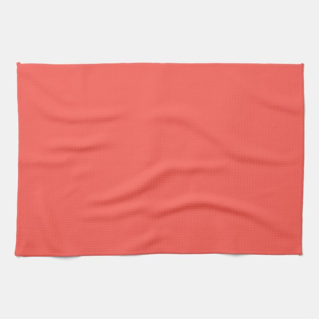   Coral (solid colour)  Kitchen Towel (Horizontal)