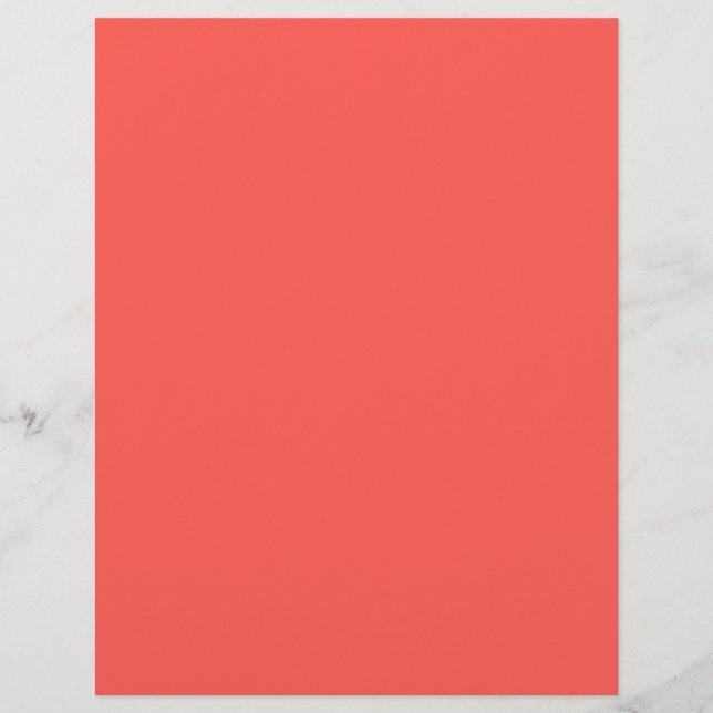  Coral (solid colour)  Letterhead (Front)