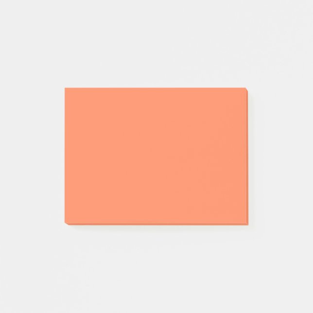 Coral Solid Colour Post-it Notes (Front)