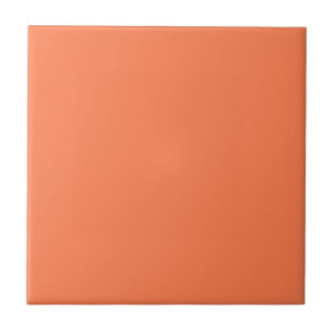 Coral Solid Colour Tile