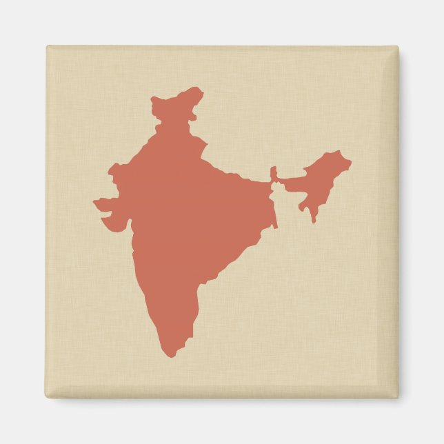 Coral Spice Moods India Magnet (Front)