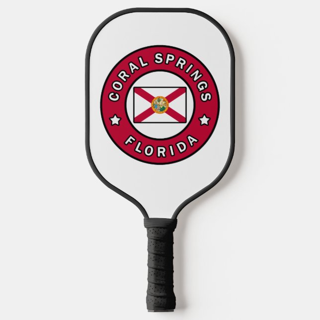 Coral Springs Florida Pickleball Paddle (Front)