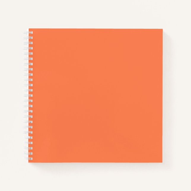 Coral Square Notebook (Front)