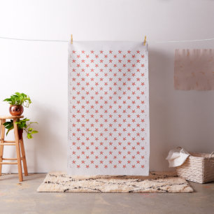 Coral Starfish Pattern Fabric