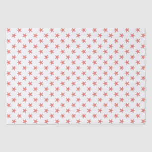 Coral Starfish Pattern Tissue Paper