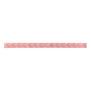 Coral Starfish Ribbon Satin Ribbon