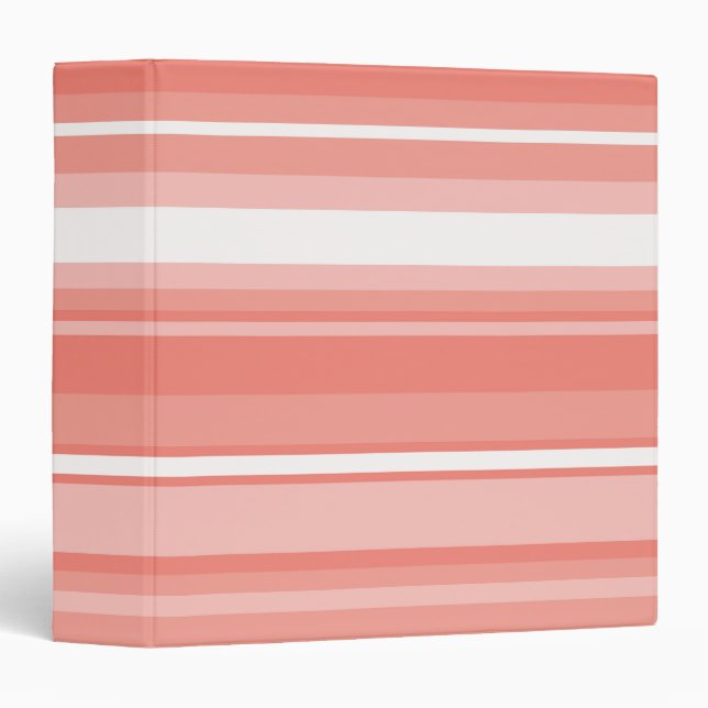 Coral stripes binder (Front/Spine)