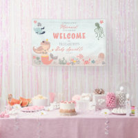 Coral Sweet Little Mermaid Sea Girl Baby Sprinkle