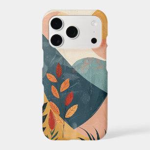 Coral Teal Twin Suns Boho Mountain Landscape