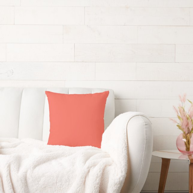 Coral Throw Pillow (Couch)