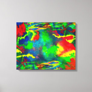 Coral Tides Abstract Canvas Print