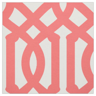 Coral Trellis Large Scale Fabric