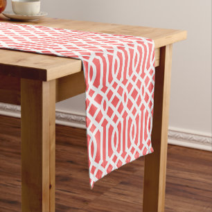 Coral Trellis Short Table Runner