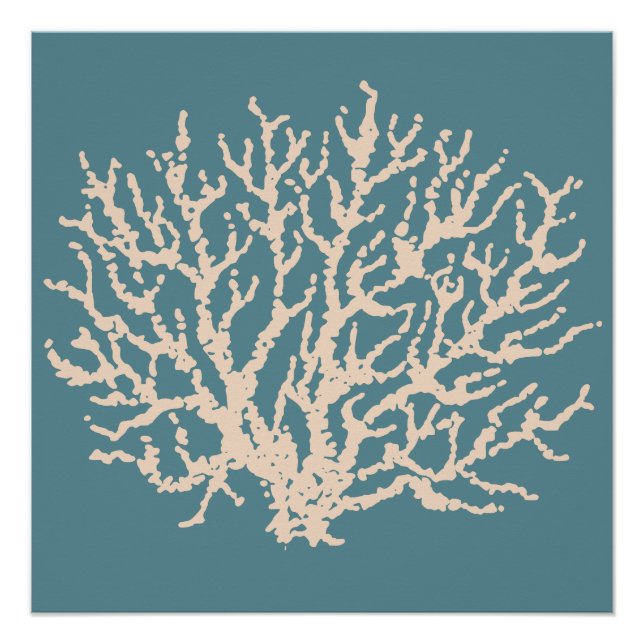 Coral Wall Art Poster  (Front)