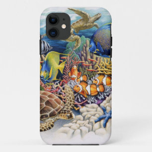 Coral Waters With Tropical Fish iPhone 11 Case