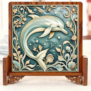 Coral Wave Elegance left Tile