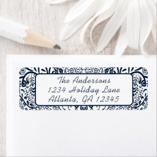 Coral Whimsical Inséparable Swirls Adresse de reto