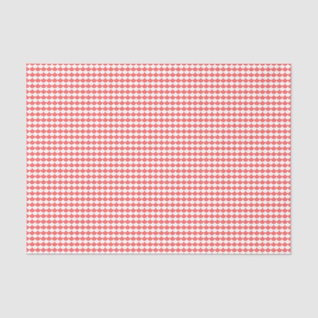 Coral White Scales Pattern Tissue Paper (Front)