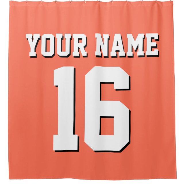 Coral White Sports Jersey Team Jersey (Front)