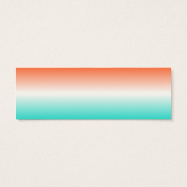 Coral White Turquoise Ombre (Back)
