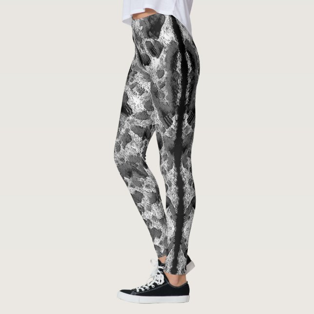 Coral with black and white colour leggings (Left)