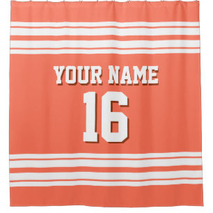 Coral with White Stripes Sports Jersey