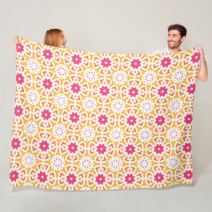 Coraliette peonia fleece blanket