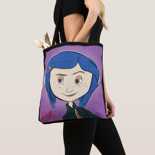 Coraline Movie Tote Bag (Close Up)