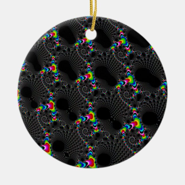 Corals - Mandelbrot Ceramic Ornament (Front)