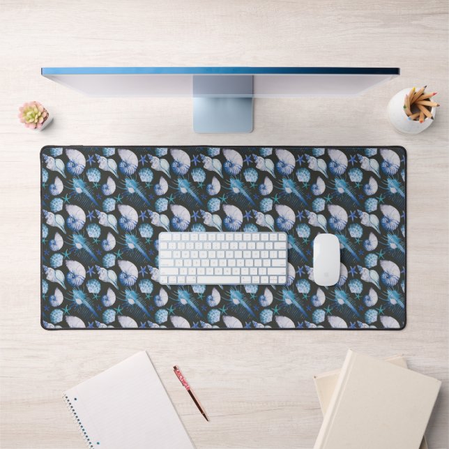 Corals With Shells Pattern Desk Mat (Office 1)