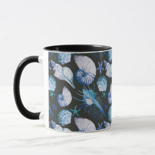 Corals With Shells Pattern Mug