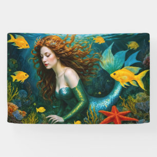 “Coralyn” – Beautiful Mystical Mermaid Banner