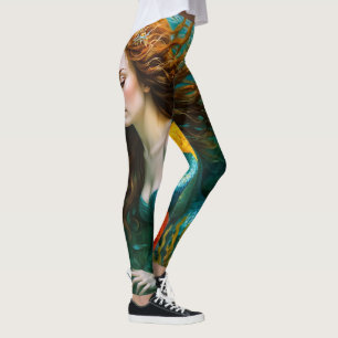 “Coralyn” – Beautiful Mystical Mermaid Leggings