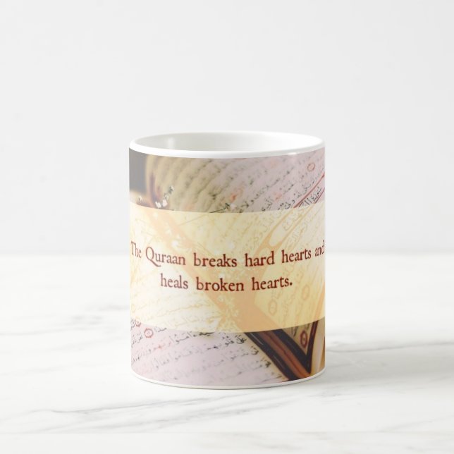 Coran - coeurs durs de coupures - tasse islamique (Centre)