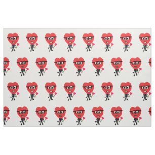 corazon enamorado fabric