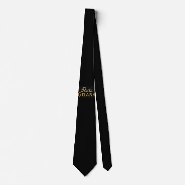 Corbata Negra Raíz Gitana  Tie (Front)